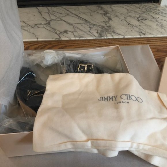 Jimmy Choo Suede/Nappa Black ankle boots **FIRM** - Picture 11 of 11